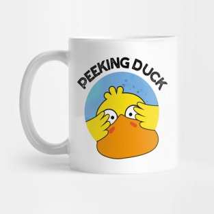 Peeking Duck Funny Animal Chinese Dish Pun Mug